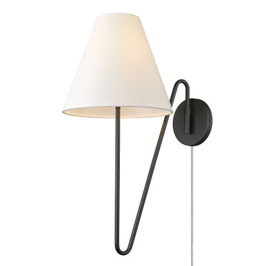 Kennedy 1 Light Swing Arm Wall Sconce 25.13 Inch Wide by Golden - 3690-A1W