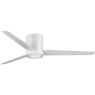 Braden 3 Blade Hugger Ceiling Fan with Light Kit 56 Inches Wide by Progress - P2588-2830K