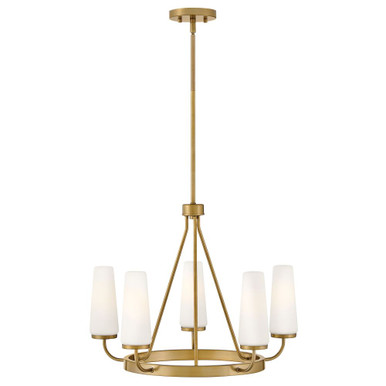 Selma 5 LED Light Medium Chandelier by Lark - 83625GO