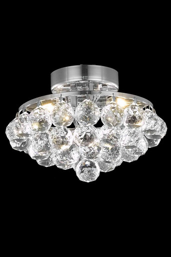 Corona 3 Light 10 Inch Wide Flush Mount by Elegant - V9805F10