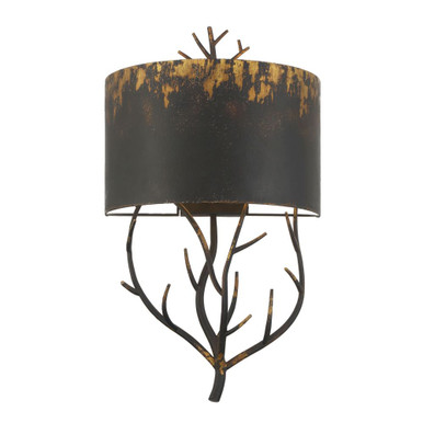 Arboreal 2 Light Wall Sconce 27.75 Inch Tall and 16 Inch Wide by Golden - 4500-WSC ABI