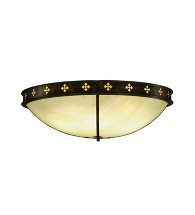 Byzantine 72W 6 LED Flush Mount 14 x 46 In by Meyda Tiffany - 254672