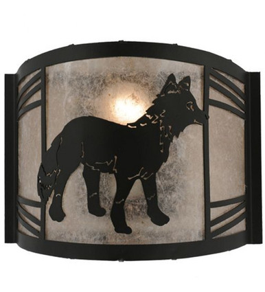 Fox on the Loose Right 1 Light Right Wall Sconce 9.5 x 11.75 Inch by Meyda - 157302