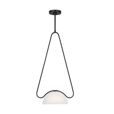 Nido 1 Light Small Pendant by Visual Comfort Studio - KP1151MBK