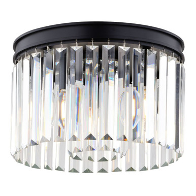 Allerton 3 Light Flush Mount 7.75 Inch Tall and 12 Inch Wide by Vaxcel - C0321