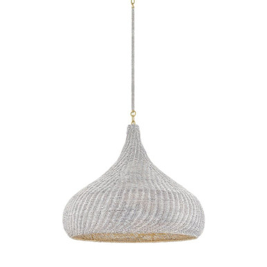 Hampstead 1 Light Pendant 24.25 Inch Tall and 28 Inch Wide by Hudson Valley - 4828-AGB