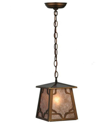 Kirkpatrick 1 Light Square Mini Pendant 13.5 x 10 Inch by Meyda Tiffany - 126812