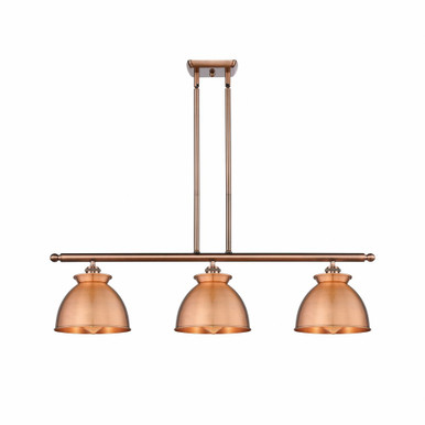 Adirondack 3 Light Art Deco Oversized Island Pendant by Innovations - 516-3I-AC-M14-AC