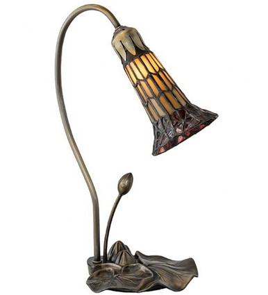 Pond Lily 1 Light Accent Lamp 16 In H and 7 In W by Meyda Tiffany 251566 - 251566