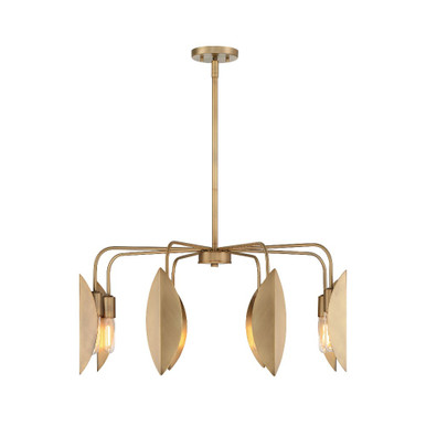 Eden 8 Light Chandelier 13.5 Inch Tall X 30 Inch Wide by Designers Fountain - D280M-8CH-OSB