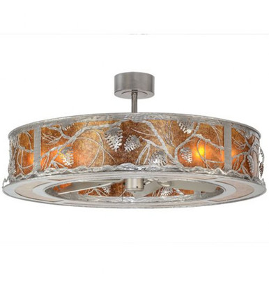Whispering Pines 8 Light Fandelier 21 In H and 44 In W by Meyda Tiffany - 152171