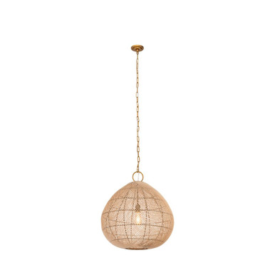 Vine 1 Light Chain Hung Pendant 26.5 Inch X 23.82 Inch Wide by Innovations - 672-1P-GD-24NT