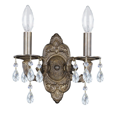 Paris Market 2 Light Candle Style Wall Sconce by Crystorama - 5022