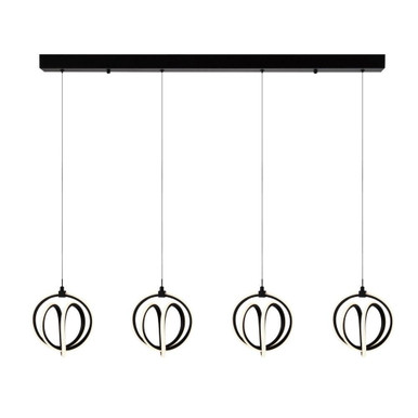Rose LED Light Mini Chandelier by Artcraft - AC6734BK