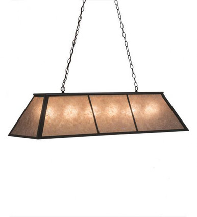 Tri Panel 6 Light Oblong Pendant 22 x 17 Inches by Meyda Tiffany - 114622