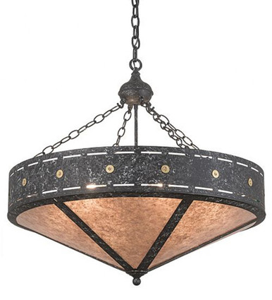 Craftsman Target 6 Light Inverted Pendant 31.25 x 30 Inch by Meyda Tiffany - 185301