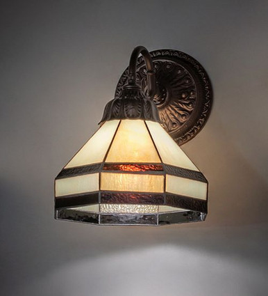 Topridge 1 Light Wall Sconce 10 x 8 Inches by Meyda Tiffany - 274147