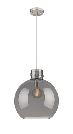 Newton Sphere 1 Light Cord Hung Pendant 15 and 14 Inch Wide by Innovations - 410-1PL-SN-G410-14SM