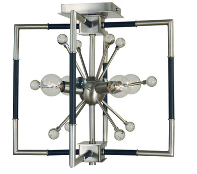 Zeta 4 Light Medium Pendant by Framburg - L1114 BN/MBLACK
