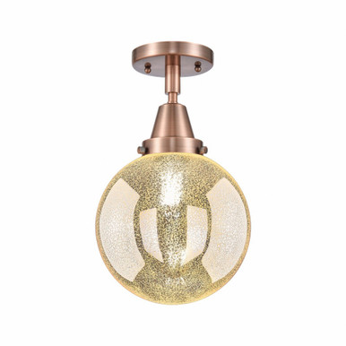 Beacon 1 Light Flush Mount 12.75 Inch Tall and 8 Inch Wide by Innovations - 447-1C-AC-G208-8