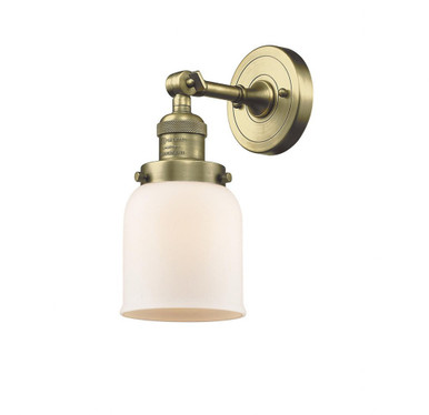 Bell 1 Light Adjustable Wall Sconce 10 Inch and 5 Inch Wide by Innovations - 203-AB-G51