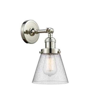 Cone 1 Light Adjustable Wall Sconce 10 and 6.25 Inch Wide by Innovations - 203-PN-G64