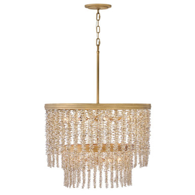 Rubina 5W 10 LED Convertible Chandelier 26 Inch Wide by Fredrick Ramond - FR41495BNG-LA