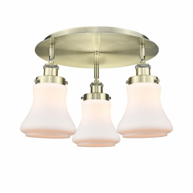 Bellmont 3 Light 17.75 Inch Wide Flush Mount by Innovations - 916-3C-G19