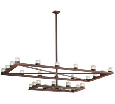 Stratum 26 Light 2 Tier Chandelier 78 x 48.5 Inches Wide by Meyda Tiffany - 121911
