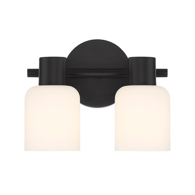 Strand 2 Light Bath Vanity 8 Inch Tall and 10.25 Inch Wide by Savoy House - L8-9022-2