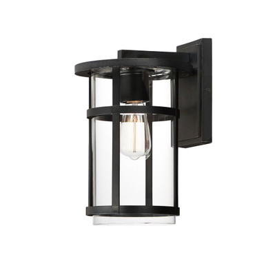 Clyde Vivex 1 Light Outdoor Wall Lantern 47 Inch Tall by Maxim - 40623CLBK