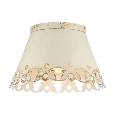 Eloise 3 Light Flush Mount 9.75 Inch Tall and 15.38 Inch Wide by Golden - 0883-3FM AI