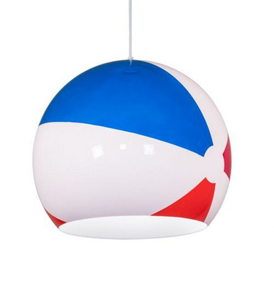 Beach Ball 1 Light Pendant 18 x 18 Inches by Meyda Tiffany - 211848