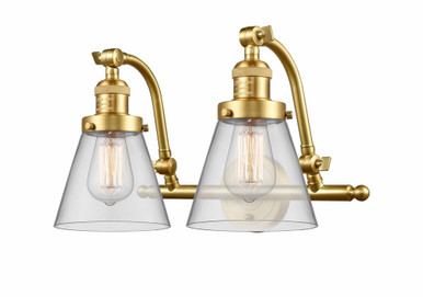 Cone 2 Light 6" Adjustable Bath Vanity 12 Inch and 18 Inch by Innovations - 515-2W-SG-G62