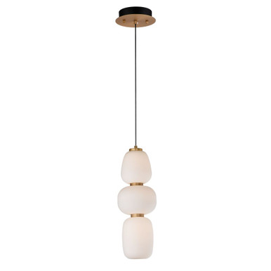 Soji 20W 1 LED Small Pendant by ET2 - E25067-92BKGLD