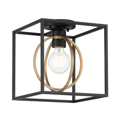 Kew Gardens 1 Light Semi Flush Mount by Designers Fountain D276M-SF-MB - D276M-SF-MB