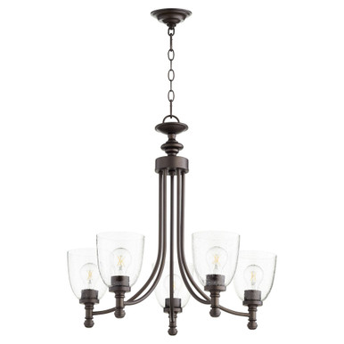 Rossington 5 Light Medium Chandelier by Quorum 6122-5 - 6122-5