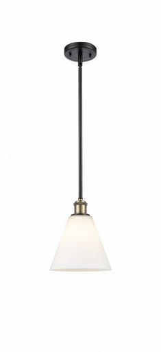 Berkshire Glass 1 Light Mini Pendant 10 Inch and 8 Inch Wide by Innovations - 516-1S-BAB-GBC-81