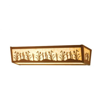 Reeds & Cattails 4 Light Bath Vanity 4.5 x 24 Inches by Meyda Tiffany - 14323