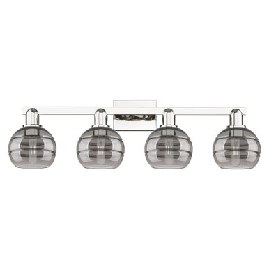 Rochester 4 Light Bath Vanity 9.63 Inch and 32.88 Inch Wide by Innovations - 716-4W-PN-G556-6SM