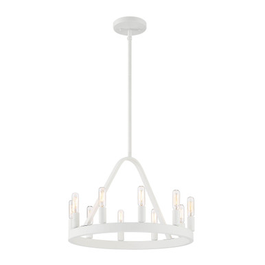 Carousel 10 Light Small Chandelier by Designers Fountain - D254C-10CH-BK