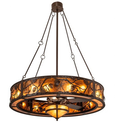 Whispering Pines 16 Light Fandelier 72 In H and 52 In W by Meyda Tiffany - 214539