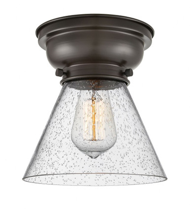 Cone 1 Light Flush Mount 8.25 Inch Tall and 7.75 Inch Wide by Innovations - 623-1F-OB-G44