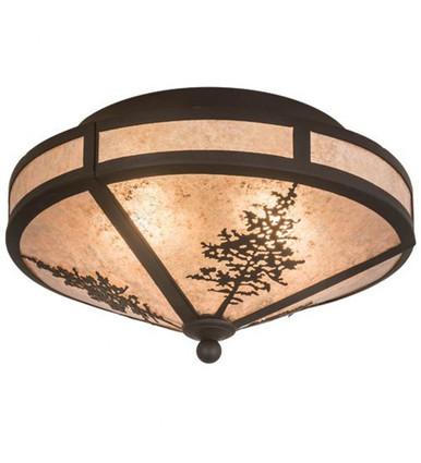 Tamarack Two Light Flush Mount 9 x 16 Inches by Meyda Tiffany - 172117
