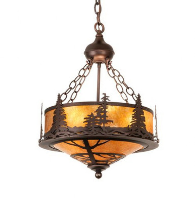Tall Pines 3 Light Inverted Pendant 25 x 16 Inches by Meyda Tiffany - 217918