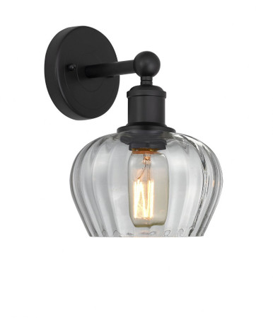 Fenton 1 Light Wall Sconce 9.75 Inch Tall and 6.5 Inch Wide by Innovations - 616-1W-BK-G92