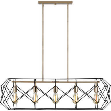 Zarra 5 Light Linear Pendant by Visual Comfort Studio - 6634105-848