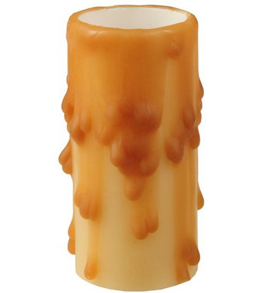 Beeswax 1 Inch x 2 Inch Flat Top Candle Cover by Meyda Tiffany - 102435