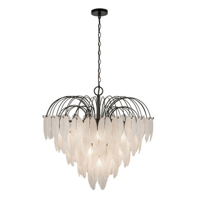 Alessia 19 Light Chandelier 26.6 Inch Tall and 28.5 Inch Wide by Artcraft - AC11782BK