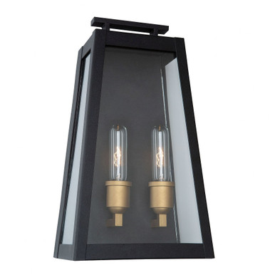 Charlestown 2 Light Outdoor Wall Mount by Artcraft - AC8109BK